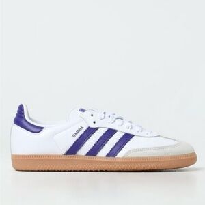 Adidas Samba OG White and Purple with Gum Sole size 5 NWT